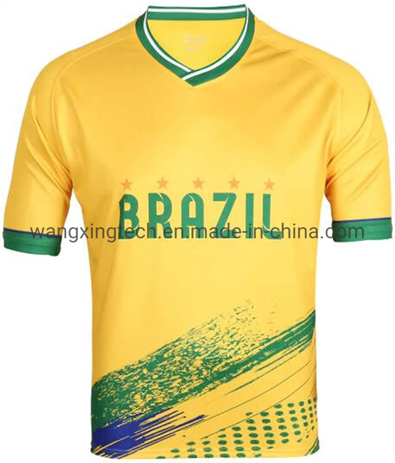 Brasilien Country Team Fußballtrikot Im Modedesign