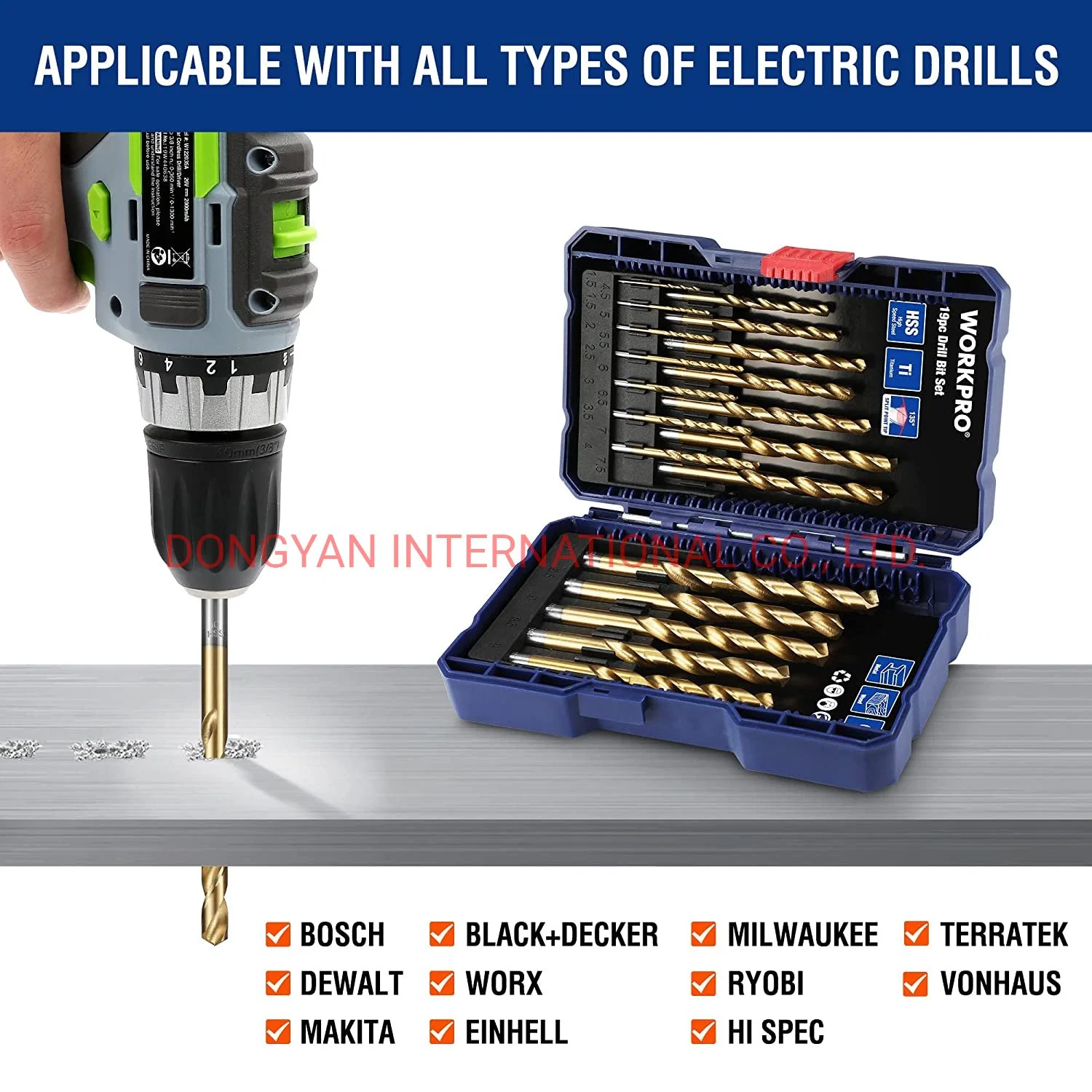 HSS Twist Drill Bits for Drilling Stainless Steel