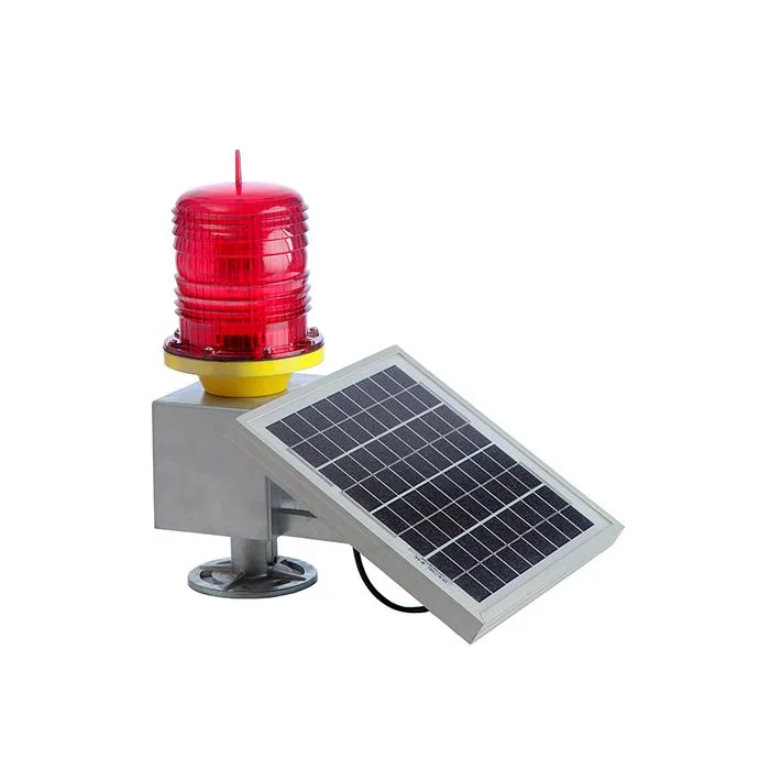 Aircraft Aviation Solar Powered Navigation LED Flashing Crane Tower Obstruction Beacon Marine Lantern Warning Lights