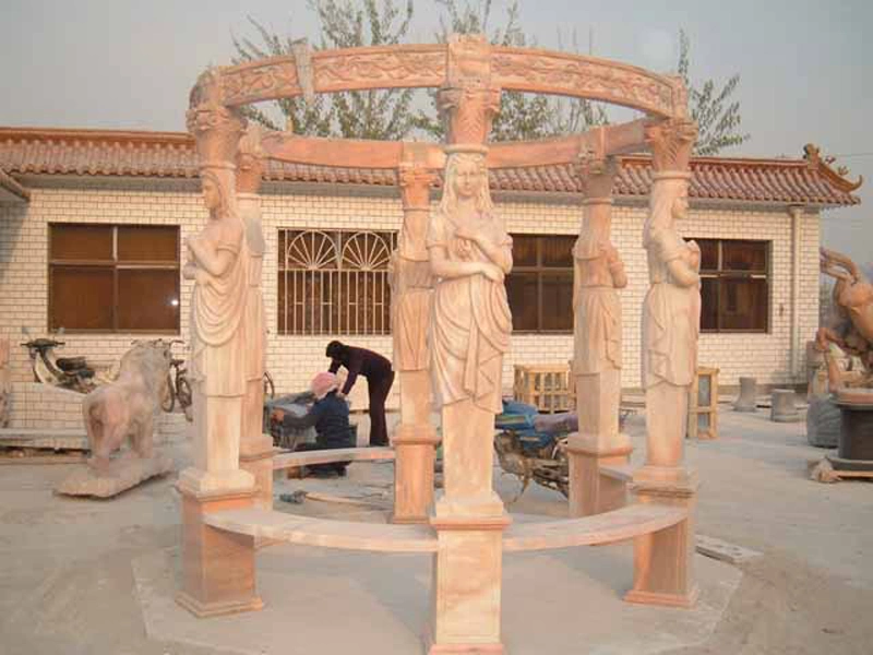 Granit/statue en marbre avec cheminée manteau/Mantels Foyer électrique pour l'intérieur (SC035)