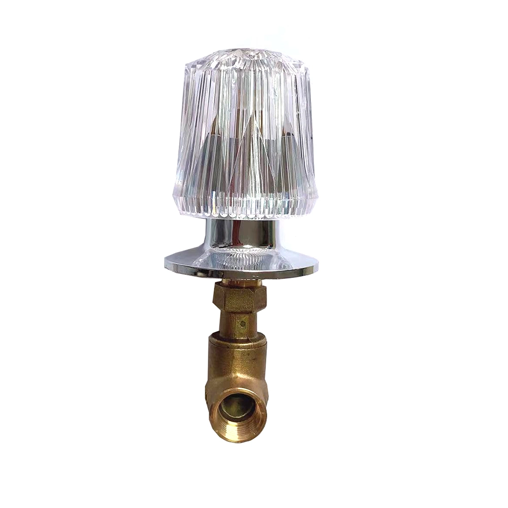 Brass Acrilic Handle Stop Valve of Welding of Thread