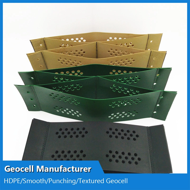 HDPE Geocell Load Support Soft Subgrade Ground Gravel Stabilization