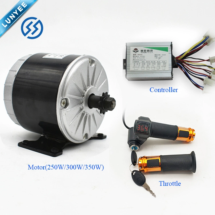 36V 350W Controller Throttle Brush Electric Motor for E Bike ATV Mx350