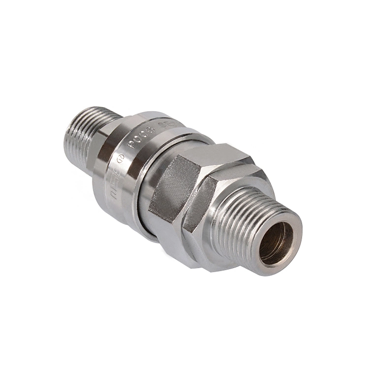 Carbon Steel Galvanized Closed Type Male Thread Hydraulic Quick Couplings ISO7241-B 6000psi