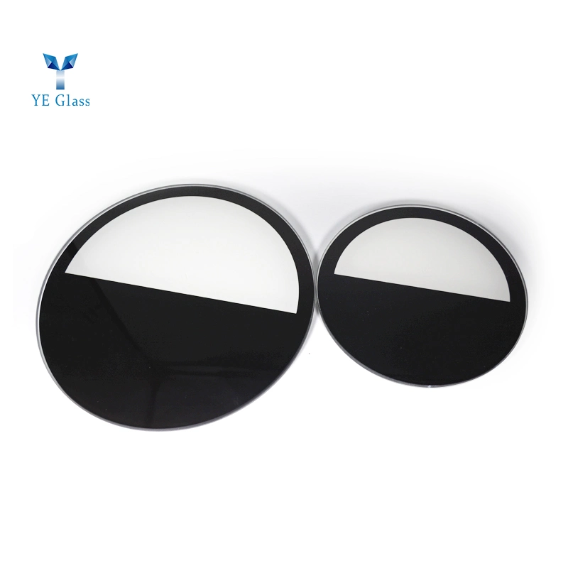 Hot Sell Black and White Silk-Screen Printing Tempered Glass Lens