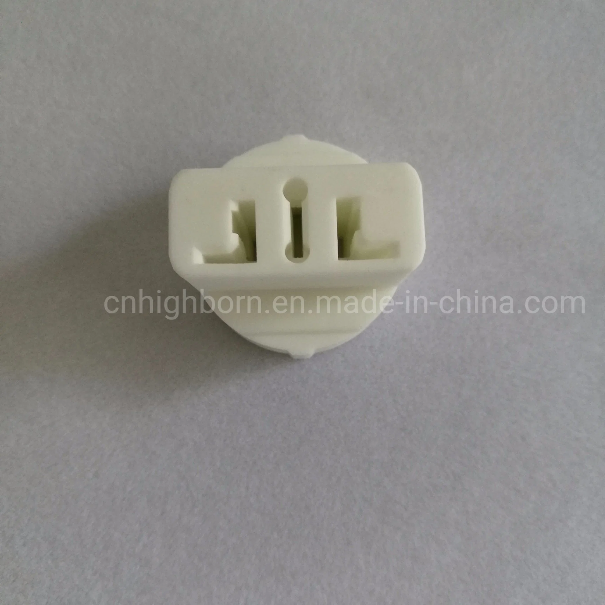 Electronic Two Holes Steatite Precise Ceramic Insulator Part