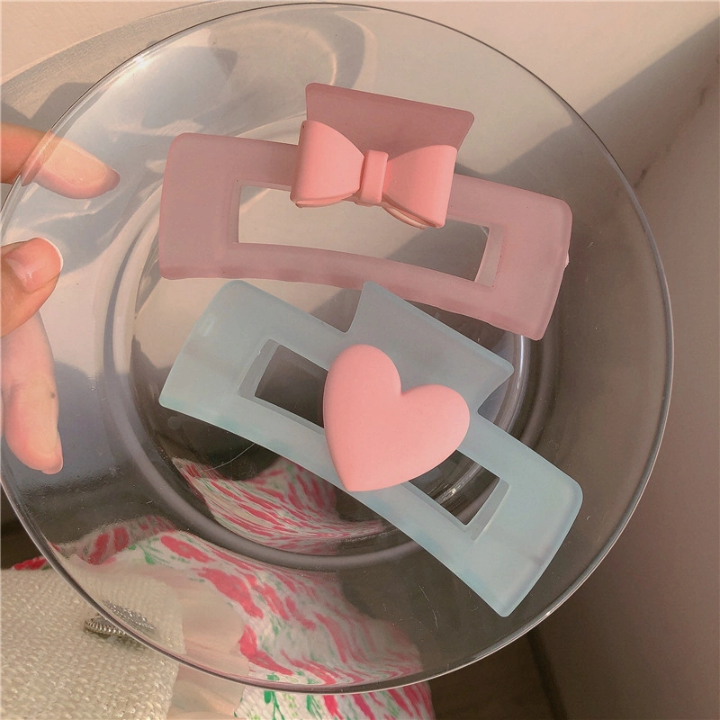 Wholesale/Supplier Ins Style Heart Hair Claw Hollow Rectangle Square Plastic Hair Claw Clips