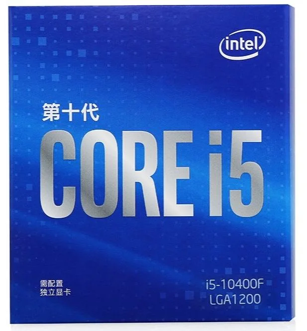 Procesadores Intel Core i5-10400f Procesador de 6 núcleos hasta 4,3 GHz, sin gráficos de procesador LGA1200 (chipset Intel 400 Series) 65W,