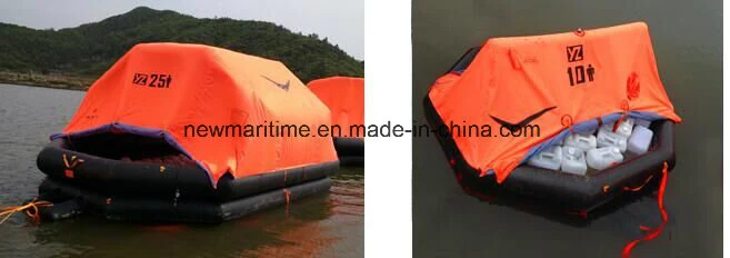 Certificated 4 Manthrow-Overboard Inflatable Liferaft for Sale