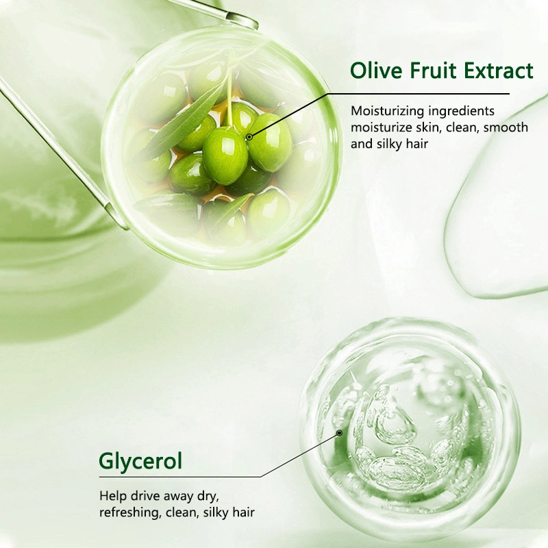 New Arrival Olive Fruit Extract Daily Cleaning Moisturizing Protective Treatment Olive Oil Shampoo Organic