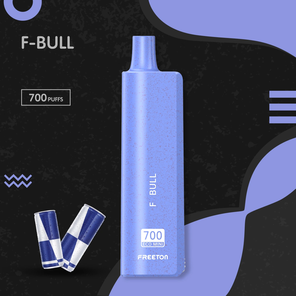 Freeton Eco Mini Vape descartável 700 Baforadas Pod Ecig Pen