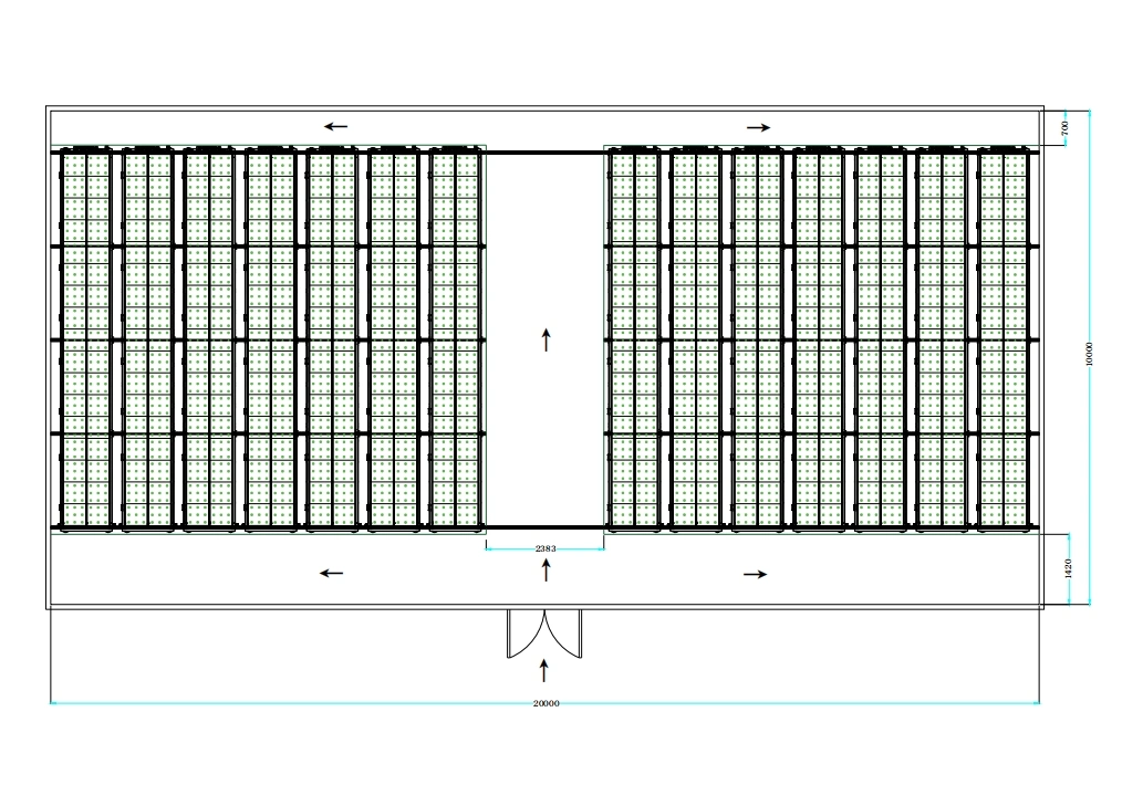 Système de canal NFT hydroponique vertical intérieur pour les légumes à feuilles