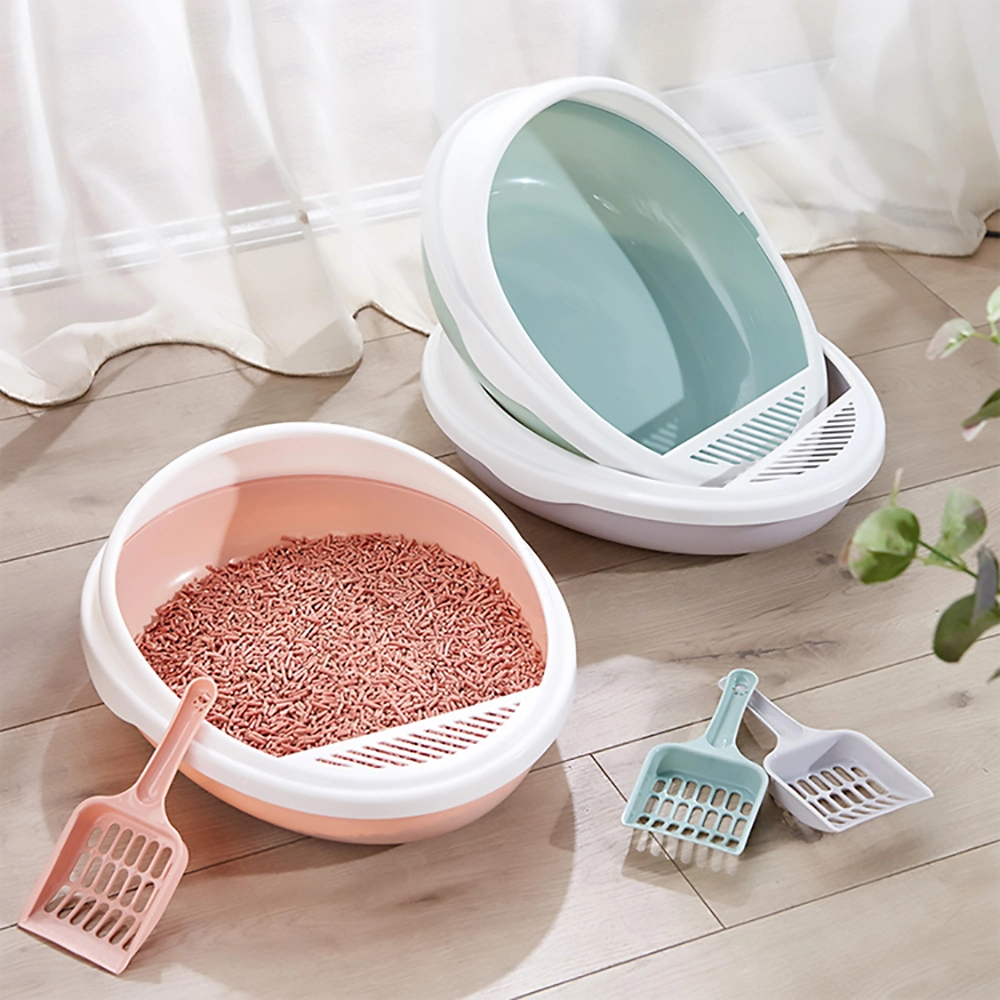 Egg-Shaped Anti-Sand High Fence Cat Litter Box