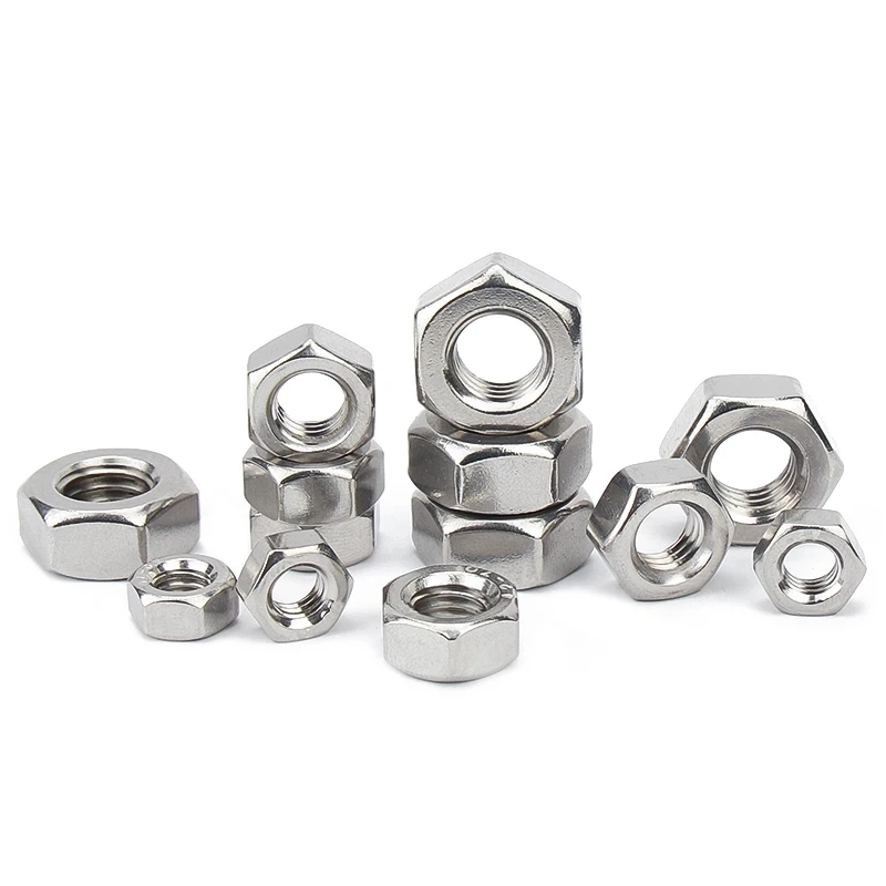 DIN934 Stainless Steel A2 A4 SS304 SS316 Hex Nut M16 M28 M30 M12 M26 M40