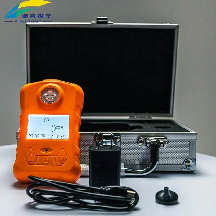 Nkyf funciona con pilas O2, CO, CO2, H2, NO2, NH3, No, Cl2, S3 Portable solo detector de fugas de gas
