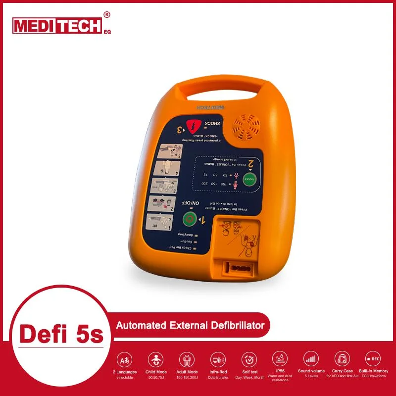 Defi5s programmable Défibrillateur Externe Automatisé (DEA) a une mémoire interne