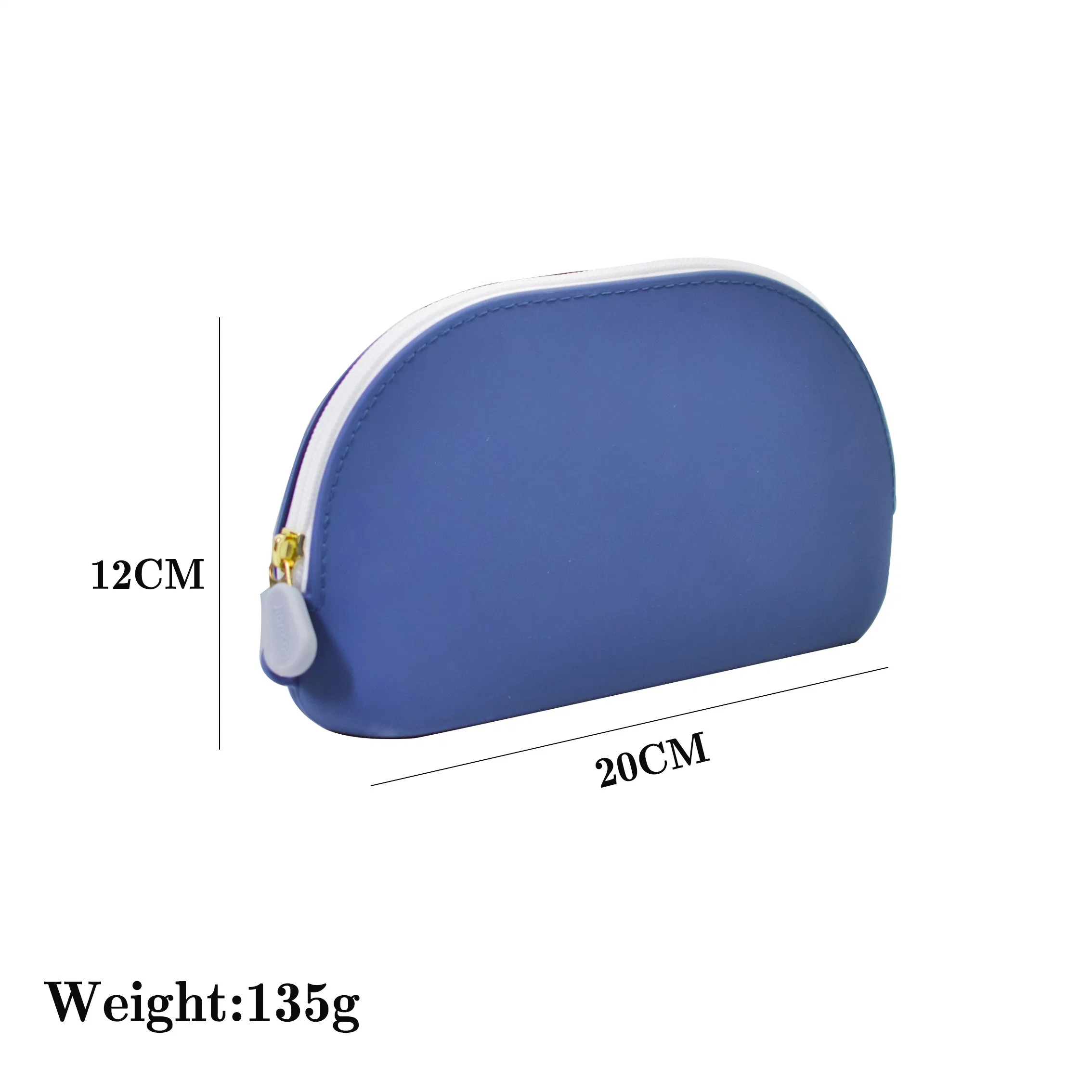 New Product Waterproof Silicone Cosmetic Bag Fashion Pouch Custom Logo Women Makeup Bag with Zipper