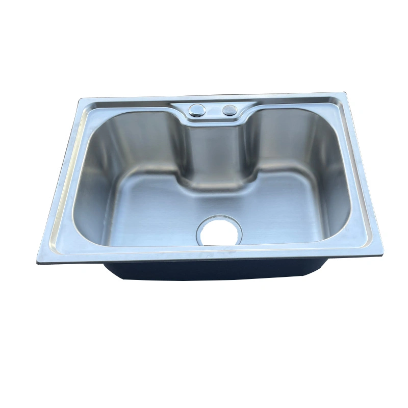 Stainless Steel Kitchen Sink Single Big Bowl Ws7050-a Electroplate