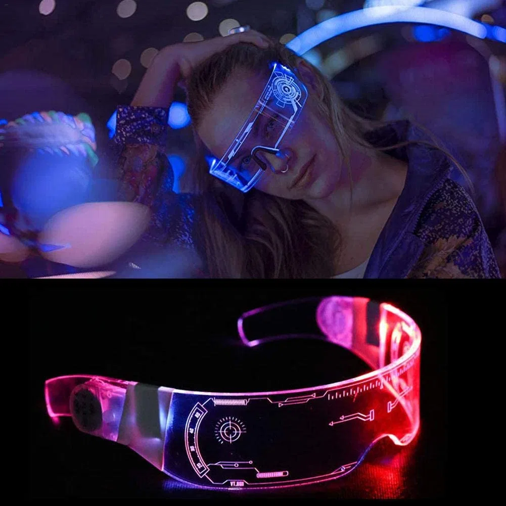 Gafas Sun Visor Party Supplies Party Bar LED Gafas que brillan en la oscuridad