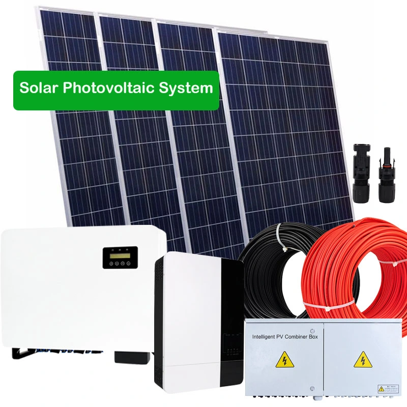 Sistema de Energía Solar 5kw sistema de Panel Solar Home Power 5kw Red atada Solar 6Kw 8kW 10KW
