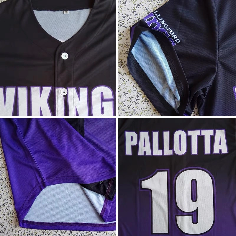 Maillots de baseball mode New Fashion pour jeunes, sous-vêtements complets personnalisés