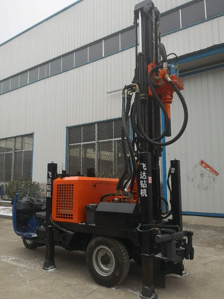 Dminingwel Mwl200 Tricycle-Mounted Air Pneumatic Drilling Rig Multi-Functional Water Well Drilling Rig with Wheels