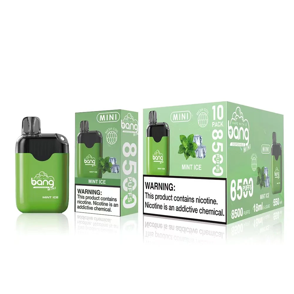 Nuevo vendedor Bang desechables Mini Lápiz Vape 8500 Puff Distribuidores cigarrillo E