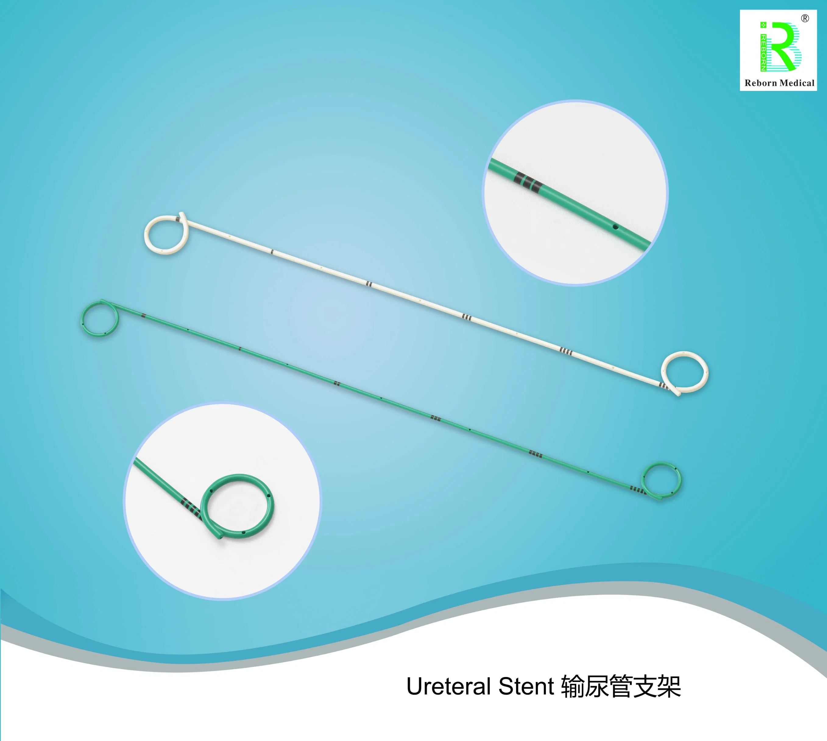 Pigtail Close Open End Catheter Ureteral Double-J Stent