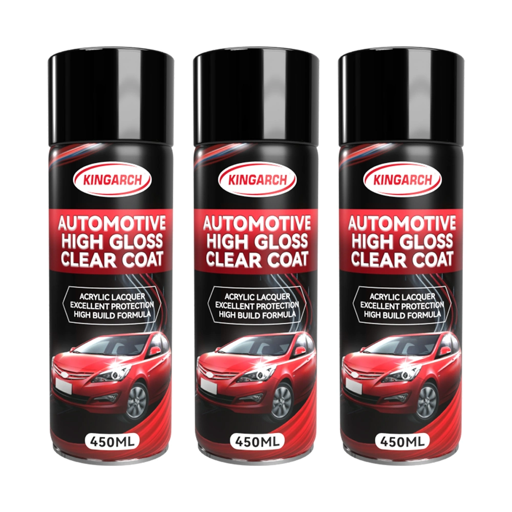 Acrylic Lacquer Spray Scratch Resistant Automotive 1K Clear Coat Aerosol Spray Clear Top Coat Car Finish Spray