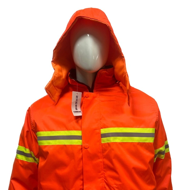 Chaqueta impermeable de alta visibilidad para exteriores en Seguridad de ropa de Trabajo de Invierno Seguridad Chaqueta de carretera