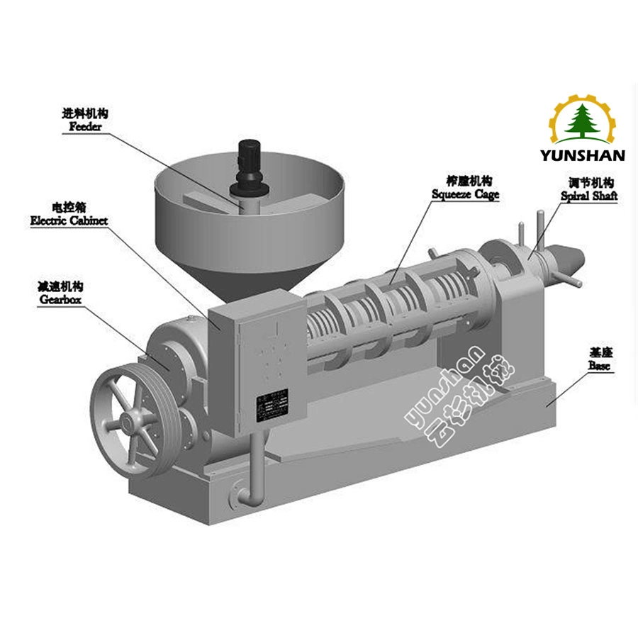 Hot Sale Cold Press Coconut Peanut Sunflower Machine with Refiner Machine