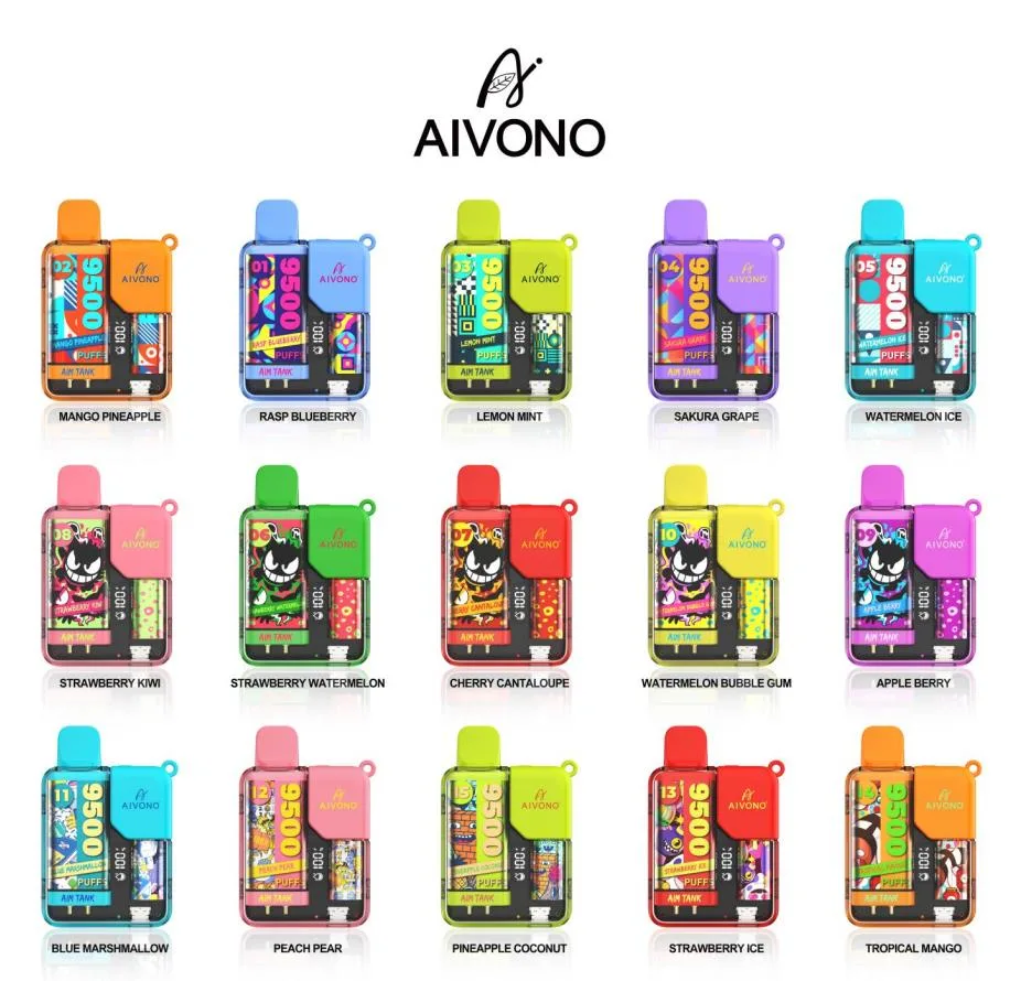 Aivono AIM Tank 9500 Puffs pantalla LED de color desechable Vapes