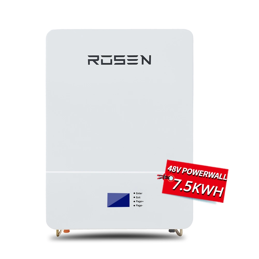 Lithium-Ionen-Akku 7,5kwh 48V LiFePO4 Power Wall für Hybrid Energiespeichersystem