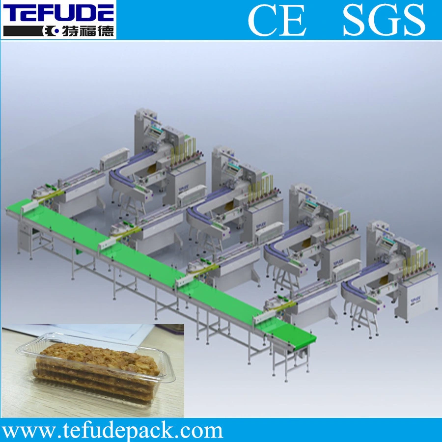 Biscuit Automatic Sorting Machine Cookie Stacking System High Speed Packing Machine Line