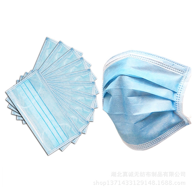 Adult Breathing Nonwoven Anti Virus 3ply Disposable Surgical Face Mask Earloop