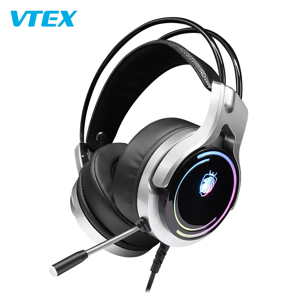 OEM RGB Lighting Noise Cancelling Kopfhörer kabelgebundene Gaming-Gamer-Kopfhörer Headset