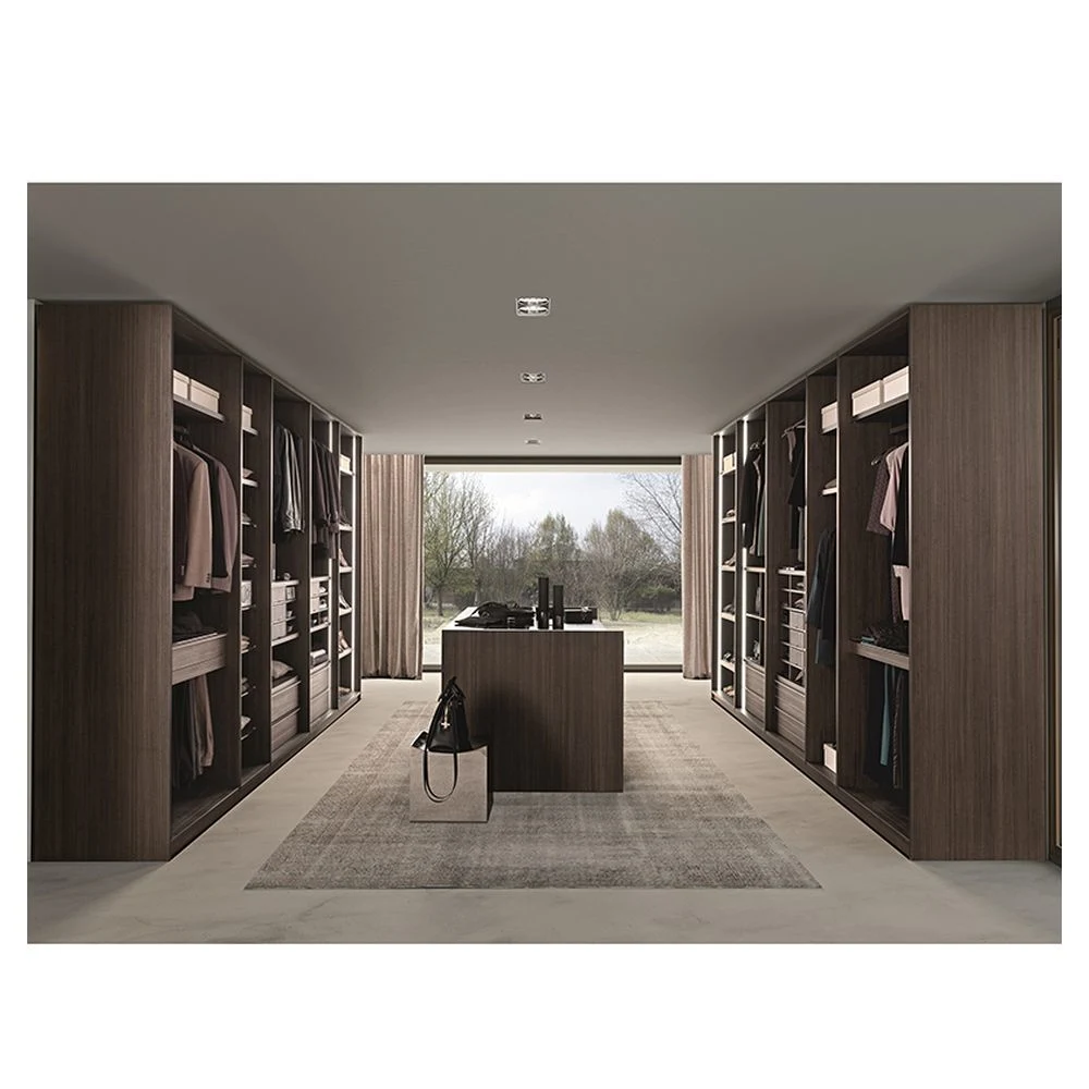 Prima Wholesale/Supplier Modern Bedroom Furniture Two Doors Multi-Space Storage Mirror Walk in Closet