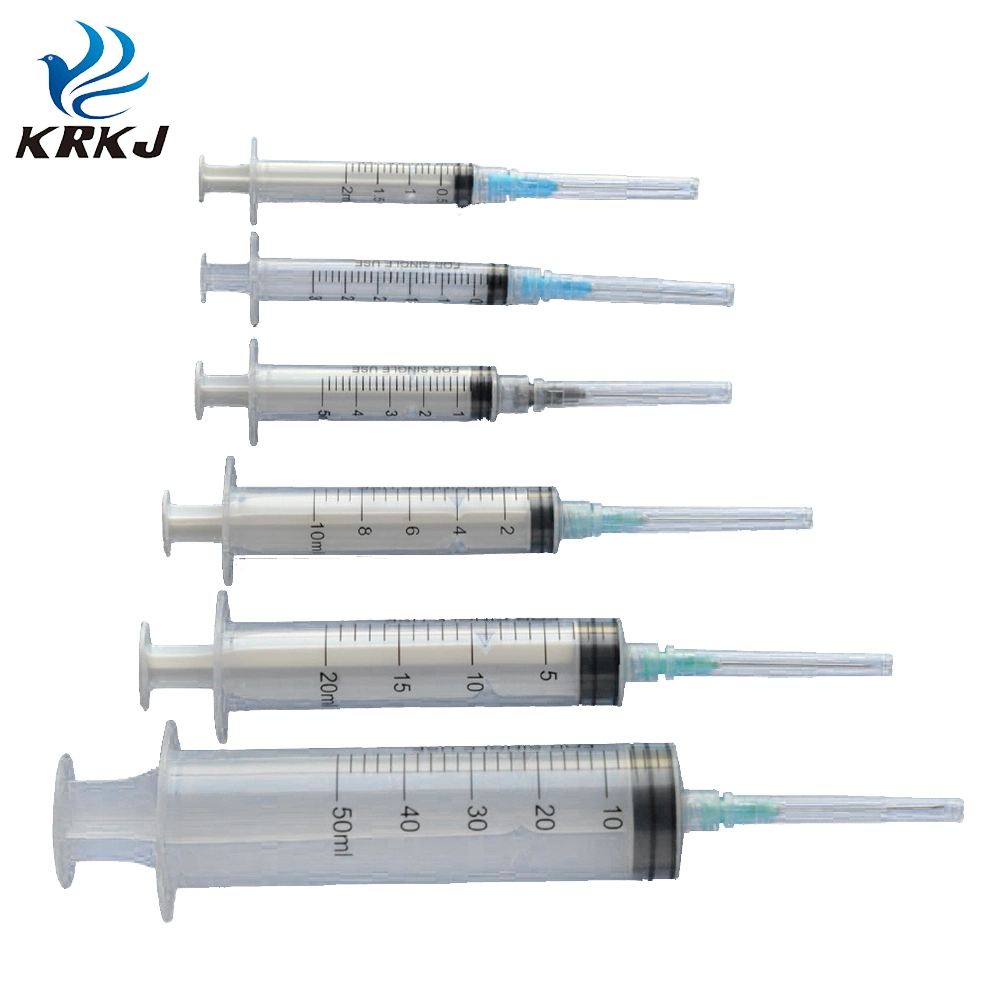 Medical Sterilized Plastic Disposable Veterinary Vaccine Syringe for Pet Injection