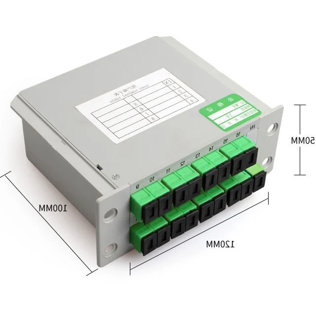 Best Sale Fiber Optic Cassette Card Inserting Modular with Sc/APC Connector 1X16 PLC Splitter