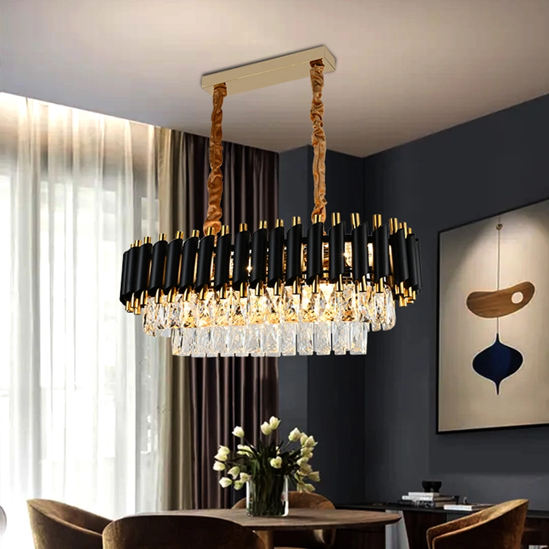 Отель Gold Lustre-Salon Crystal большие Роскошные хрустальные люстры потолок Подвесные светильники
