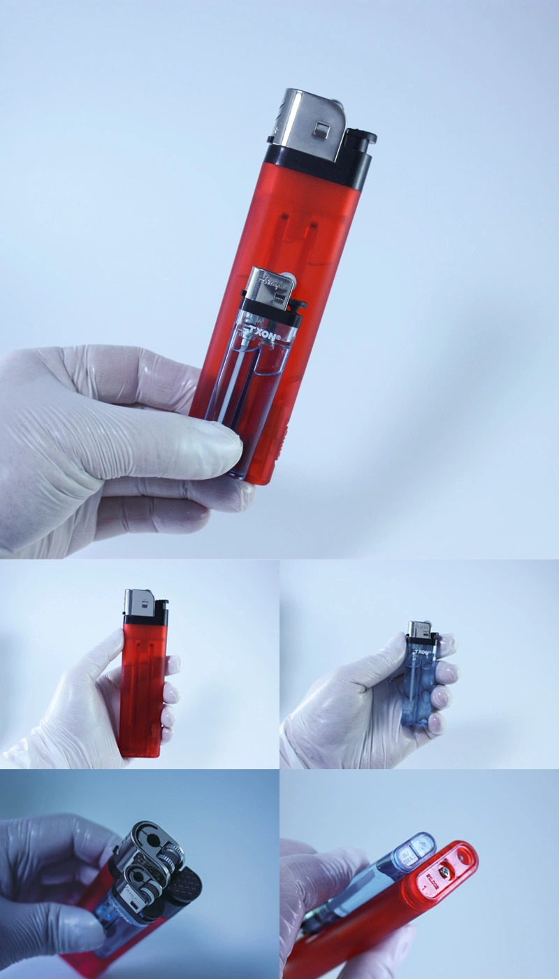 Gas Lighter with LED Light for Cigarettes