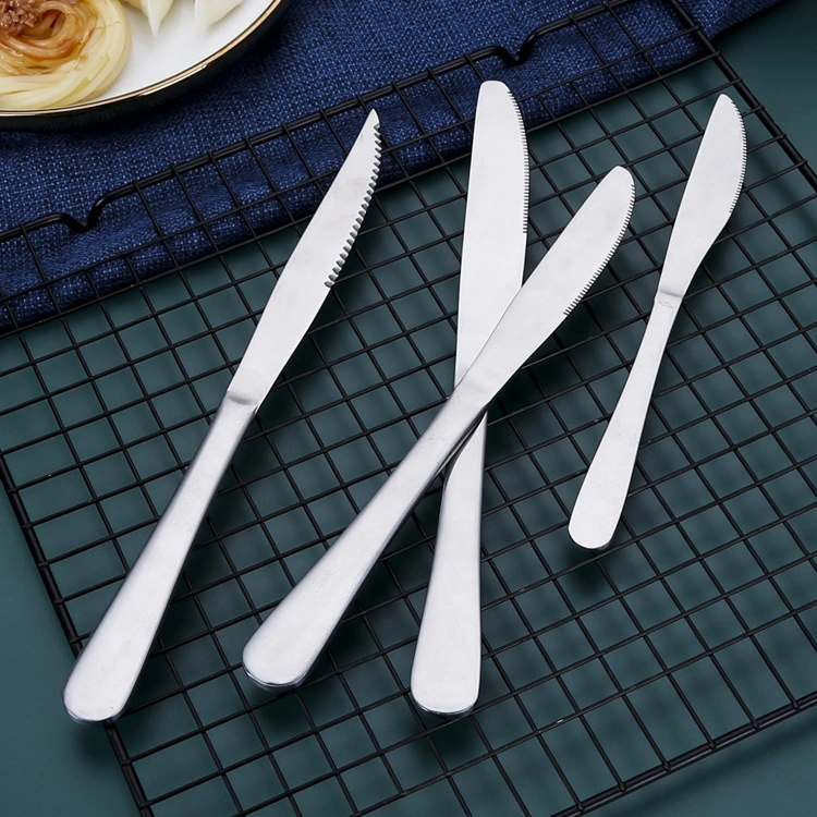 Heißer Verkauf Edelstahl Besteck Löffel Set Hauptmahlzeit Steak Western Knife