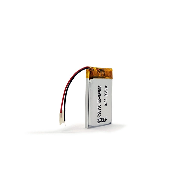 Top Model 461730 3.7V 200mAh Lithium Battery Lipo Batteries with UL1642/CB/Kc/Un38.3 Certificates