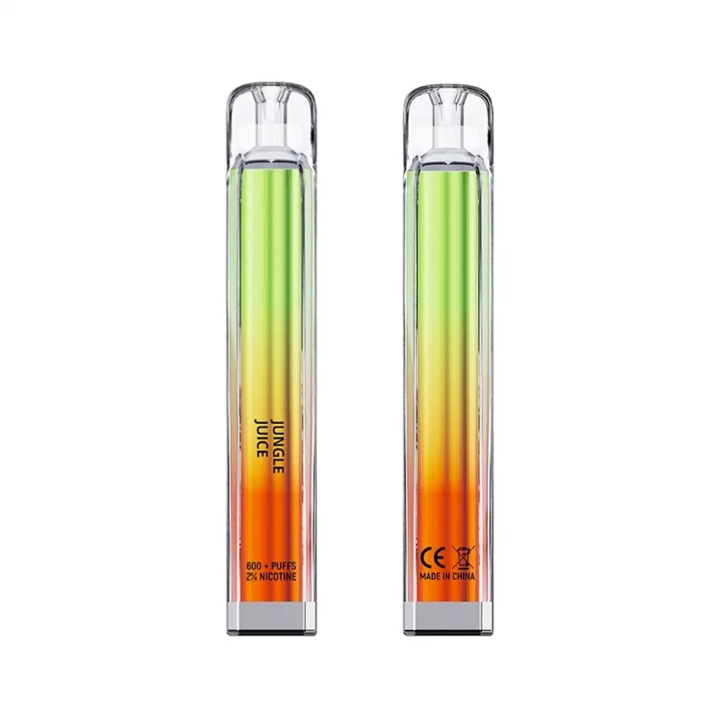 Nuevo 2022 la fábrica de cristal al por mayor de Vape desechables 600 inhalaciones de 0%2% de la NIC 2 ml de aceite de sabor 12 de 500 mAh cigarrillo electrónico Pen Ecigs