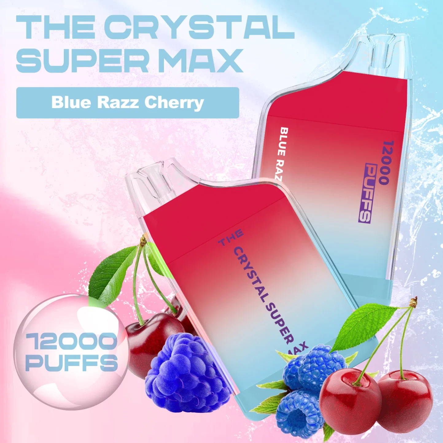 Crystal Super Max 12000puffs Vapes Light 18ml E-Liquid Wholesale/Supplier Disposable/Chargeable Vape Mesh Coil