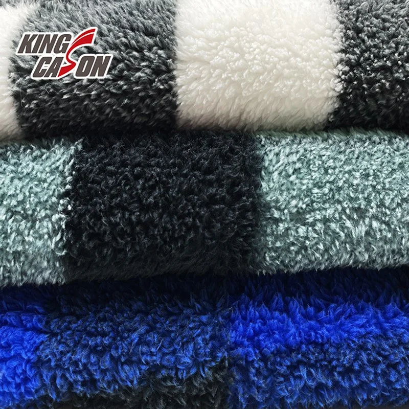 Kingcason Beliebte Designs Custom Farbe Blau Arctic Fleece Stoff für Decke Mit Kapuze