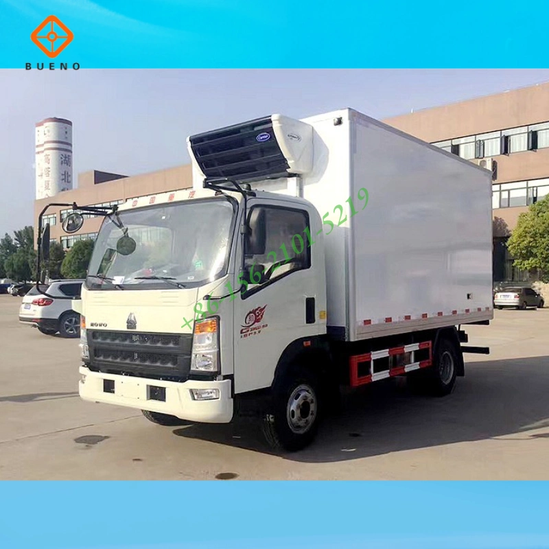 Sinotruk HOWO Fresh Meat Fish Thermo King Euro4 LHD Refrigerated Refrigerator Freezer Box Truck