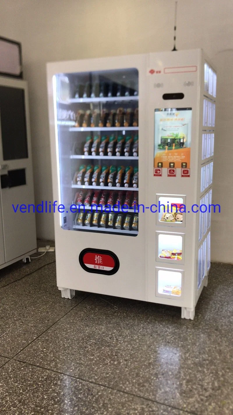 Vendlife Vending Machines with Locker Automatic Fast Food Breakfast Meal Lunch Box Hot Food Vending Machine for Office