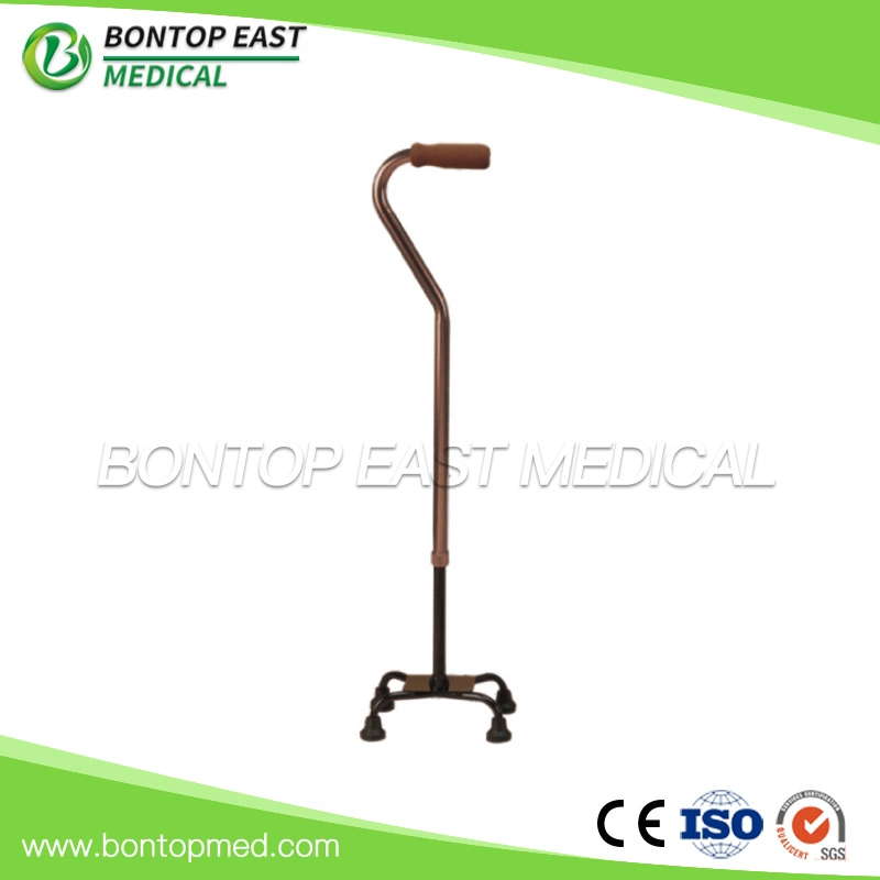 Aluminum Elderly Adjustable Retractable Four Legged Walking Stick