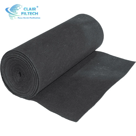 High Quality Activated Carbon Synthetic Filber Media Felt/Activated Carbon Filter Media Roll for Formaldehyde Adsorption